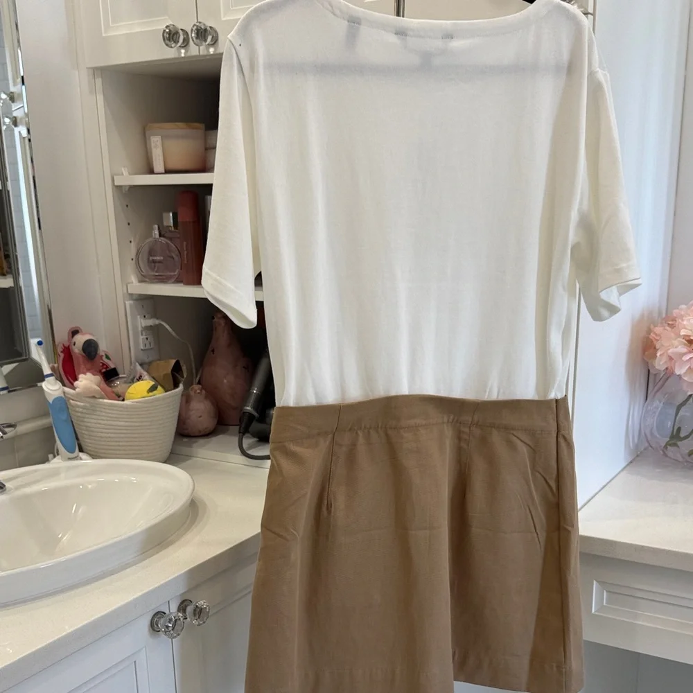 Veronica Beard White and Tan Dress - Picture 12 of 12
